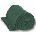 Sweatshirt Blanket 50"x 60" -- Dark Green (Screeprinted) ***FREE RUSH***